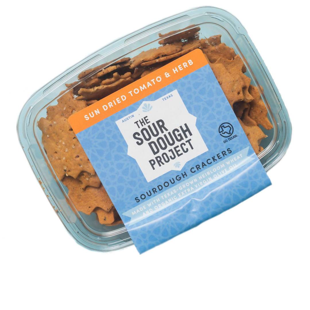 Sauerteig Projekt Sonne getrocknete Tomaten & Kräuter Sauerteig Crackers Box – 12 Boxen x 6oz
