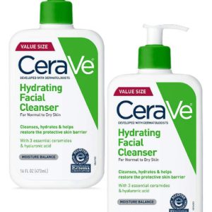 CeraVe Hydrating Facial Reinigungsmittel, 16 Unzen (Packung mit 2)