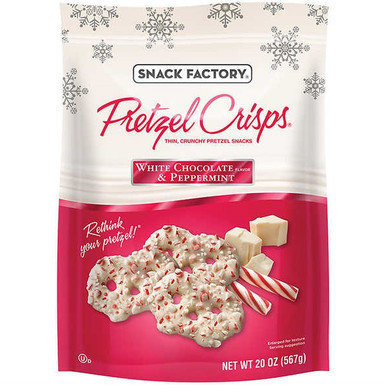 Snack Factory Brezel Crisps Weiße Schokolade und Pfefferminze, 20 oz