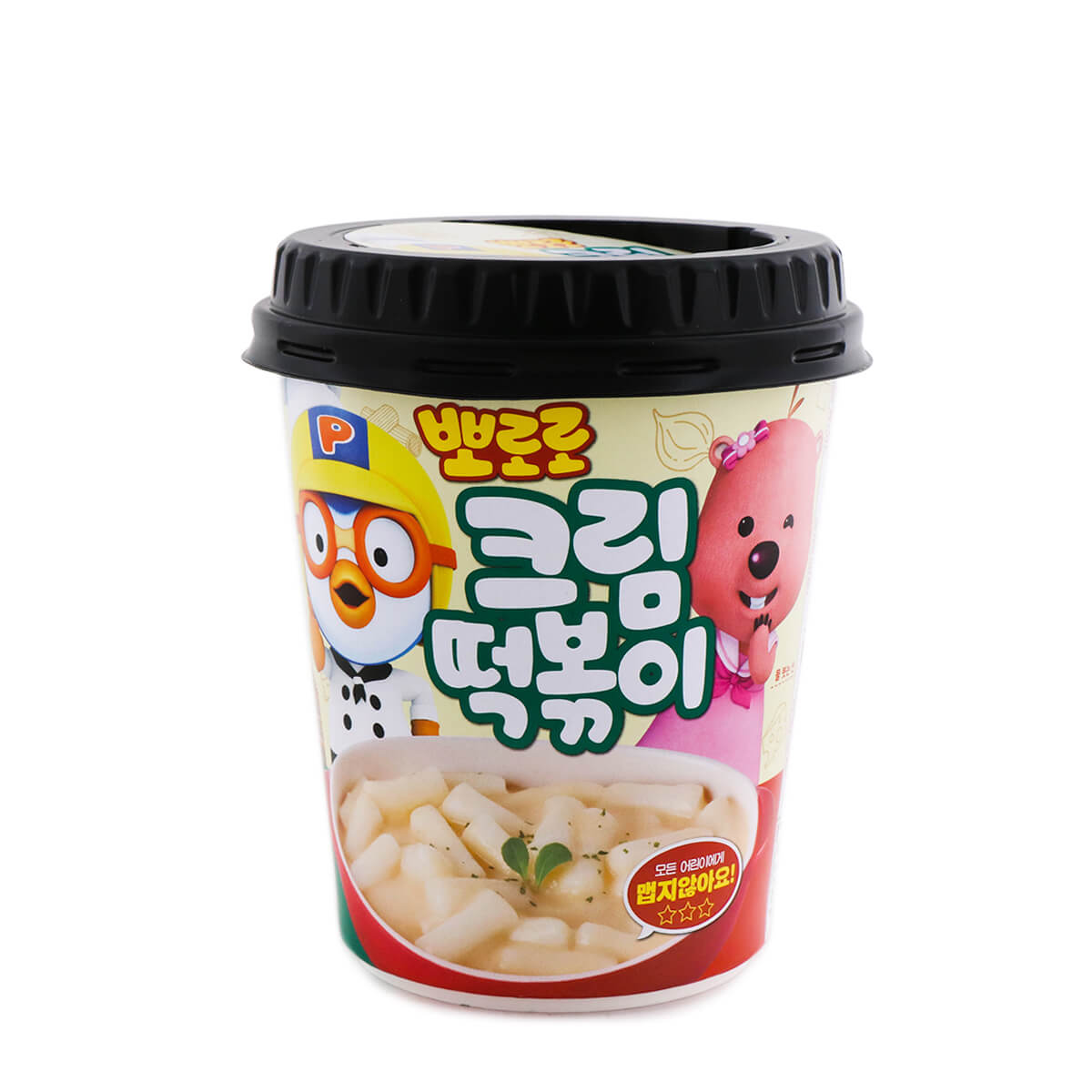 Pororo TTEOKBOKKI Getrockneter Reiskuchen mit Sahnesauce