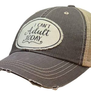 Vintage Life Ich kann heute nicht erwachsen sein Distressed Trucker Kappe