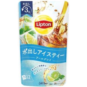 Lipton, kalt blies, Ohrgrau, schwarzer Tee mit Zitrus, 12 Teebeutel in 1 Beutel
