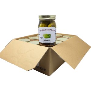 Fall von 12 gesunden Herz Markt natriumfrei Dill Gurken- . – 16oz