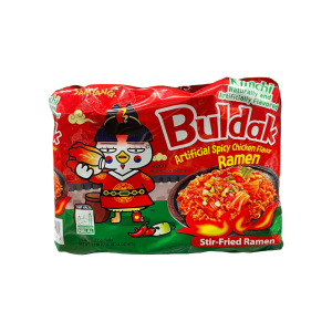 Samyang Buldak Kimchi Artificial würziges Hähnchen-Geschmack, gebratener Ramen