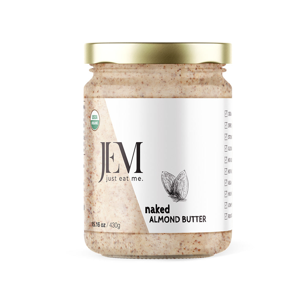 JEM Organics knusprig Naked Mandelmus – Große 6er Packung