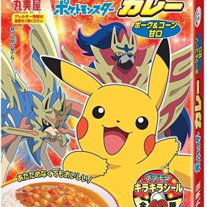 Marumiya, Pokemon Curry, Pork & Mais, mit einem Aufkleber, – 160g