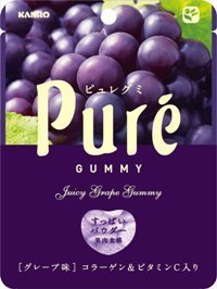 Kanro “Reiner Gummy, Traubengeschmack” 56g