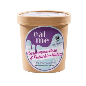 Kardamom, Rose + Pistazie Halva vegane Eisbecher – 8 x – 16oz