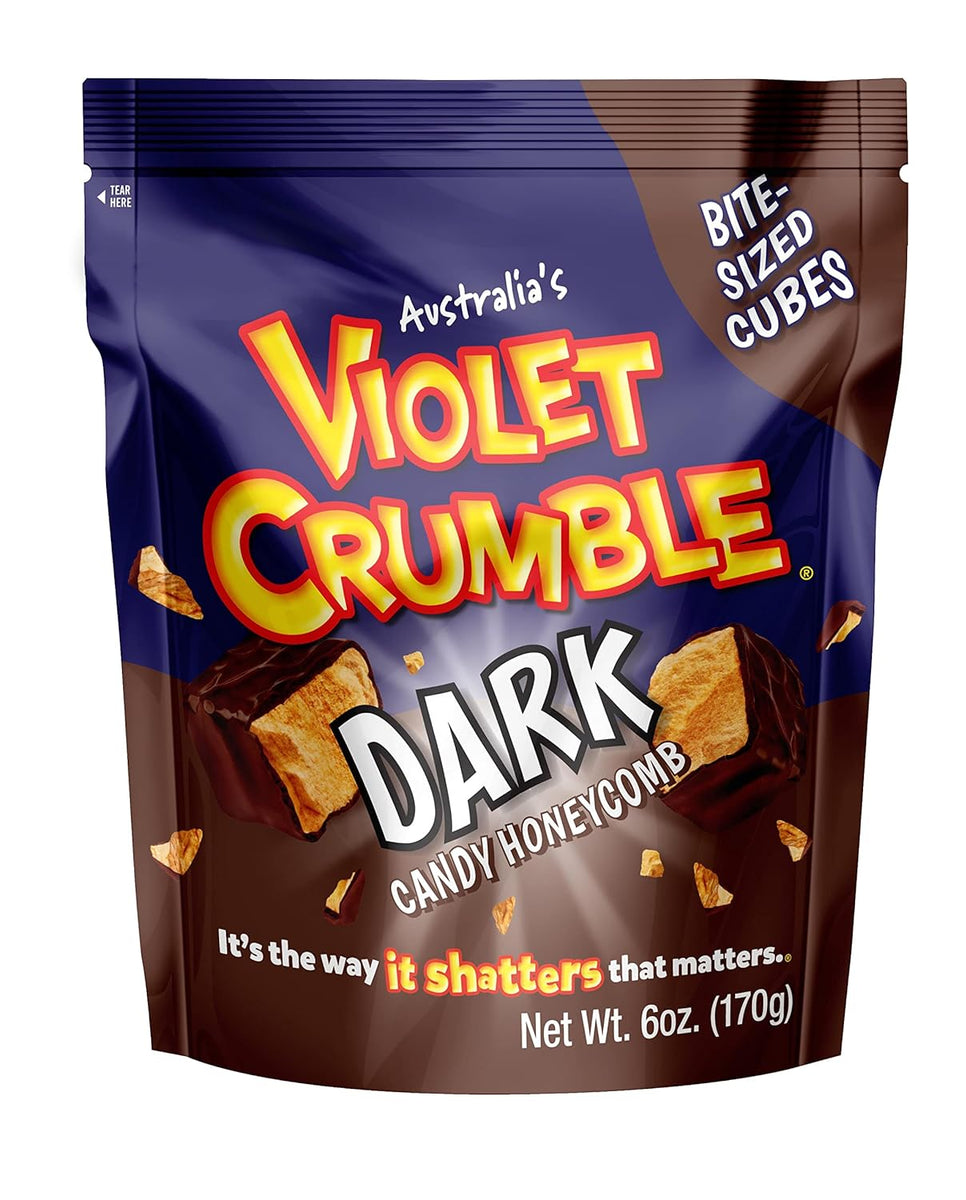 Violet Crumble Dunkle Süßigkeiten Honeycomb Bites
