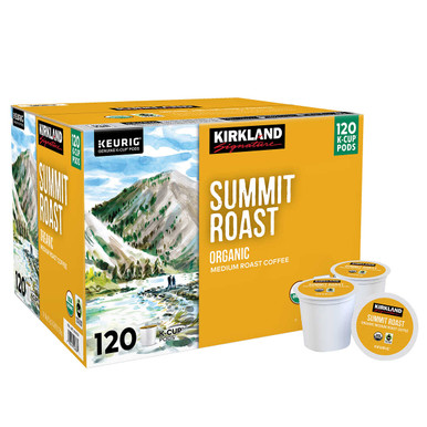 Kirkland Signature Kaffee Bio Summit Roast K Cup Pod, 120 Stück