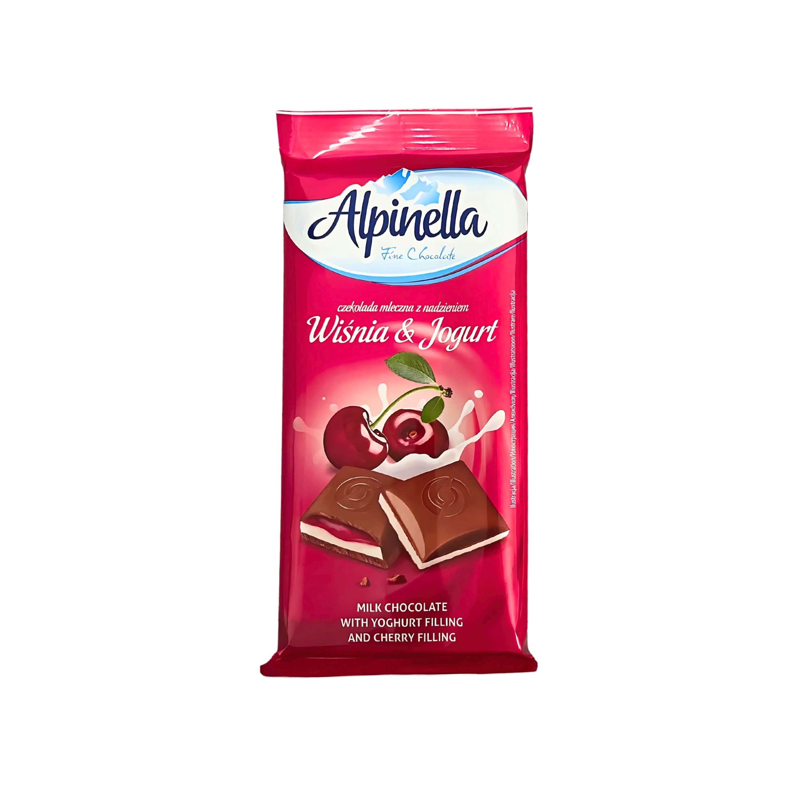 Alpinella Milchschokolade mit Joghurt Kirsche Bar (Polen)