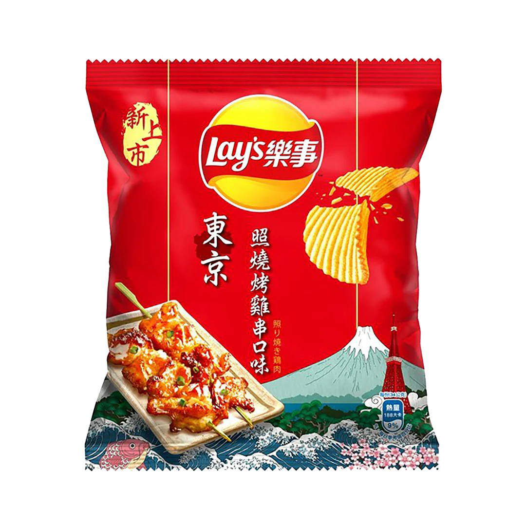 Lays Tokyo Teriyaki Hähnchen 34g – TAIWAN (Fall von 12)