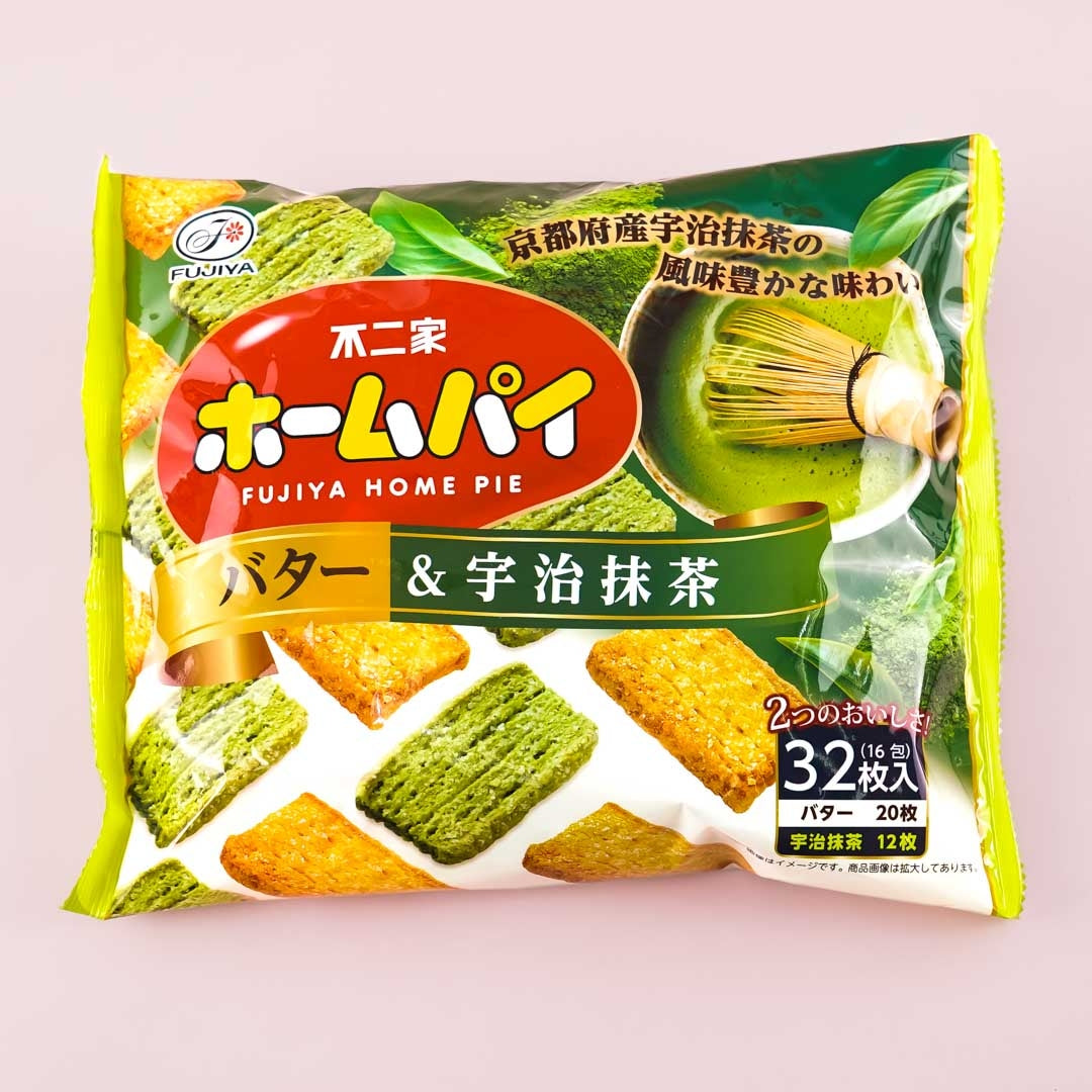 Fujiya Home Kuchen Snacks – Butter und Uji Matcha