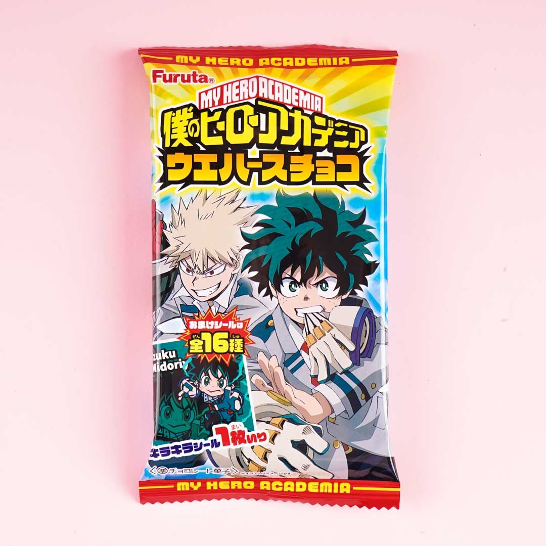 Meine Hero Academia quadratisch Aufkleber mit Waffel