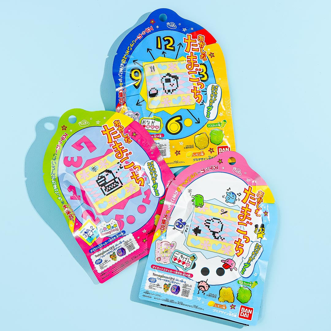 Tamagotchi Gummy mit Aufkleber – Muscat & Zitrone