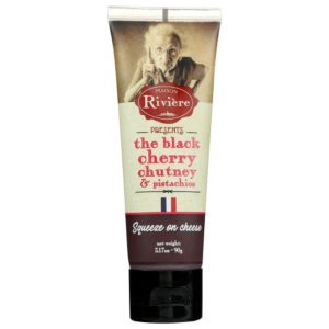 MAISON RIVIERE – CHUTNEY Schwarze Kirsche 3,17 Unzen – Packung mit 6 Stück