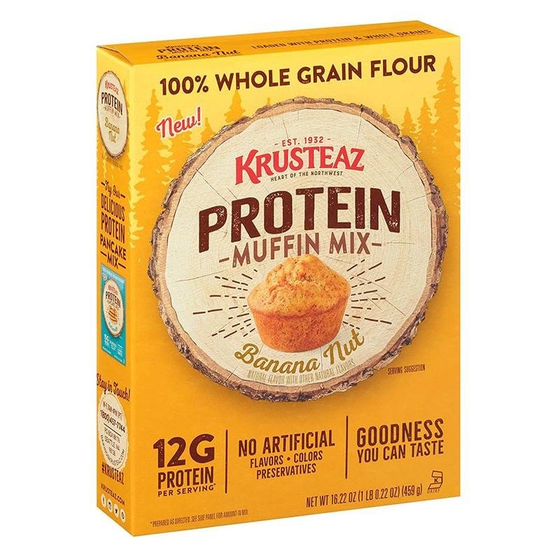 Krusteaz Protein Muffin Mischung Banane Nuss