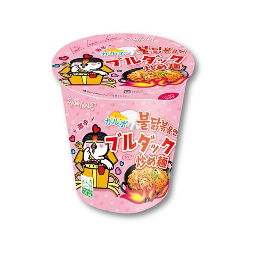 Samyang Buldak Carbonara Super Würzige Rührnudeln (Cup)