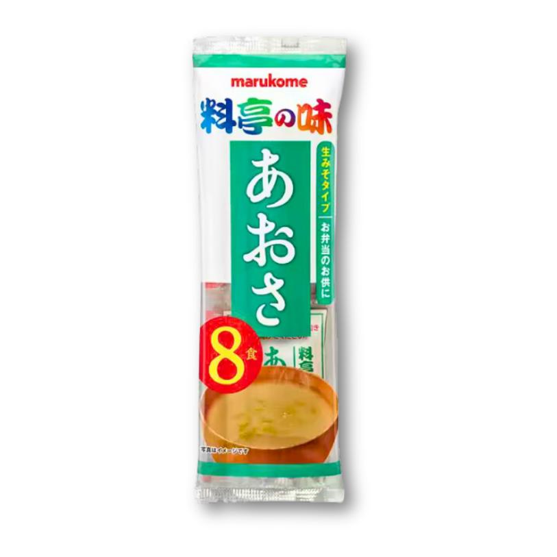 Marukome Frische Miso Suppe – Grün Laver 8 Portionen