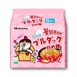 Samyang Buldak Carbonara Super würzige, gebratene Nudeln – 5 Packungen
