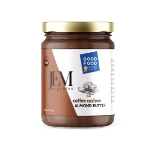 JEM Organics Kaffee Cashew Mandelbutter – große 6er Packung