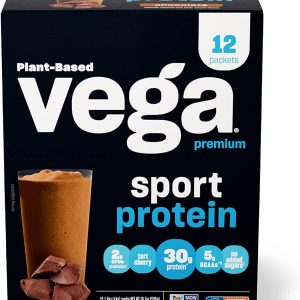 Vega Sport Protein Schokolade 1,6 Oz – Packung mit 12 Stück