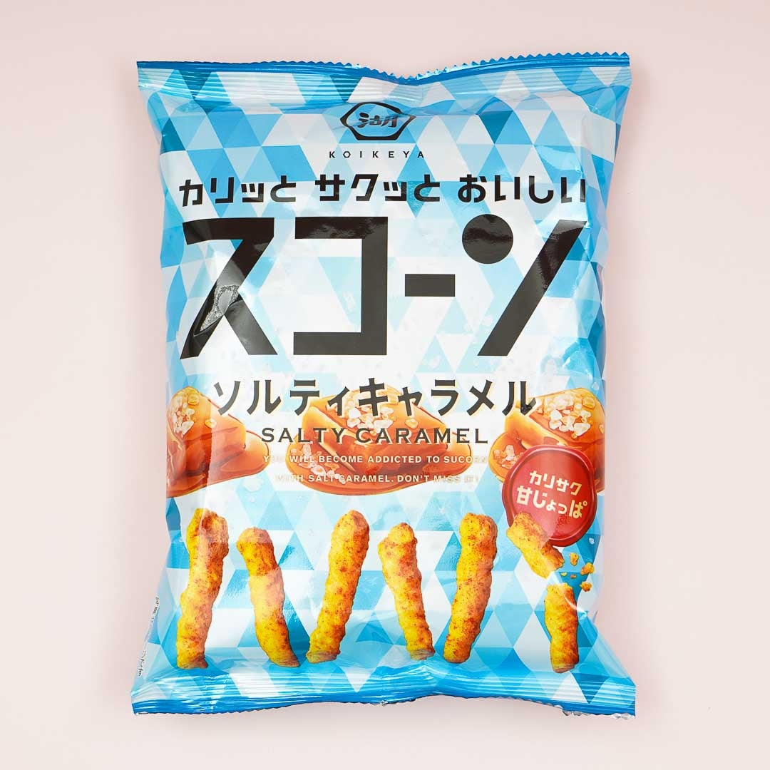 Koikeya Scone Mais Snacks – Gesalzener Karamell