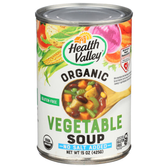 Health Valley – Suppe Gemüse Kein Salz hinzugefügt Bio, 15 Oz – Packung mit