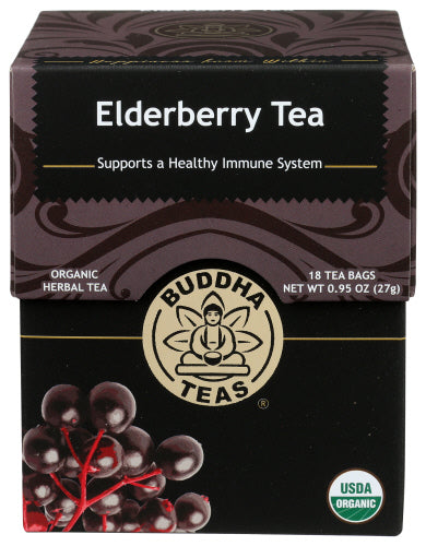 Buddha Teas Holundertee, 18 Beutel – Packung mit 6
