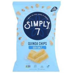 Simply 7 – Chip Quinoa Sea Salz, 3,5 Unzen Packung mit 8