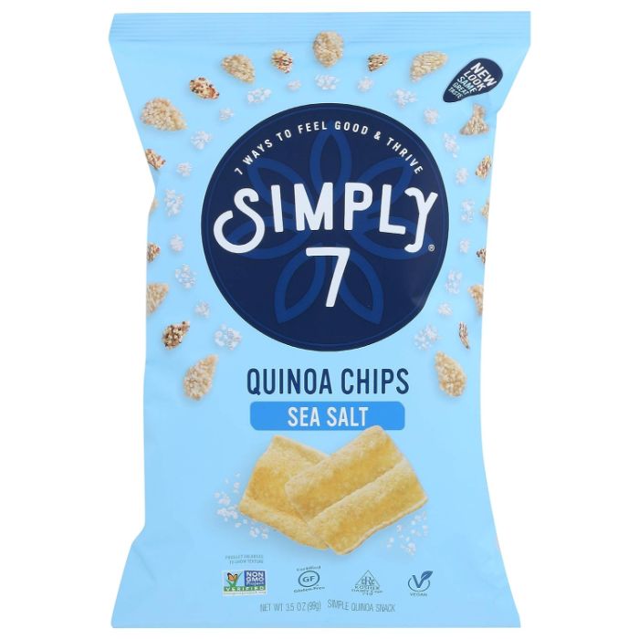 Einfach 7 – Chip Quinoa Meersalz, 3,5 Unzen – Packung mit 8