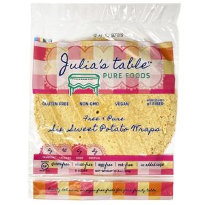 Julias Table – Wraps Süßkartoffeln 10,6 Unzen – Packung mit 12 Stück