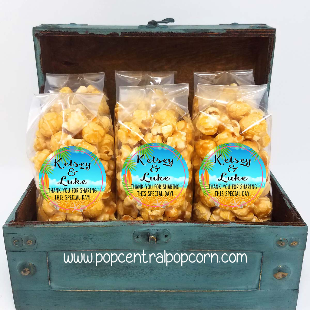 Tropical Destination – Wedding Popcorn-Gefälligkeiten