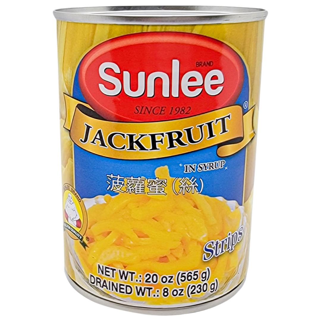Sunlee Brand – Premium-Qualität – Gelbe Jackfruitstreifen in Sirup – 20 OZ