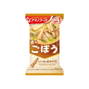 Amano Foods „Itsumo no Omisoshiru“, gefriergetrocknete Miso-Suppe, Gobo, Klette, 1 Portion