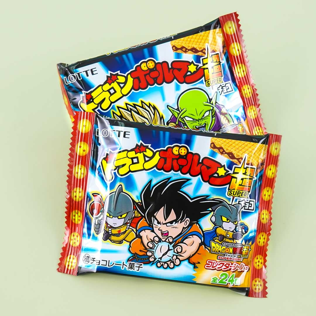 Dragon Ball Super: Super Hero Bikkuriman Choco Waffel mit Aufkleber