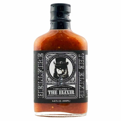 Chilisauce Hellfire Das Elixier 6.8 oz Flasche Rum Hitze 7