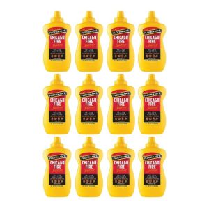 Plochmans Senf Chicago Feuer 15 Unzen – Packung mit 12