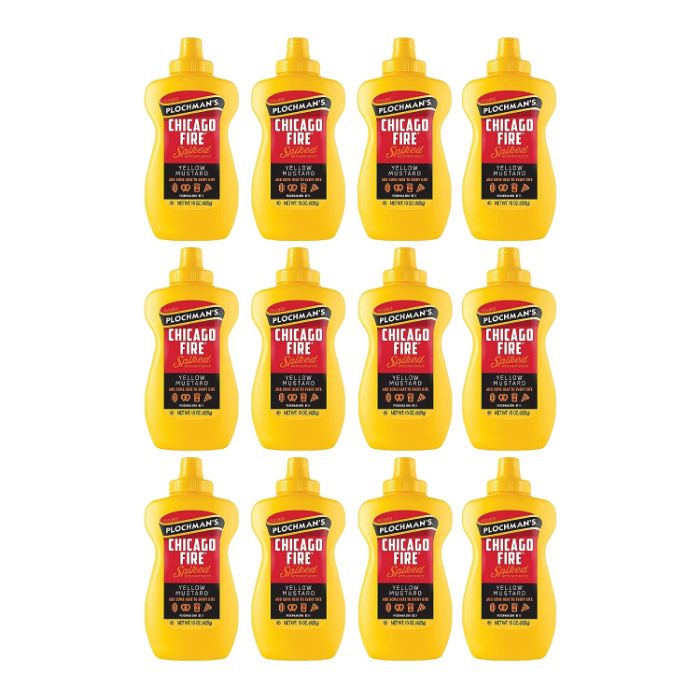 Plochmans Senf Chicago Feuer 15 Oz – Packung von 12