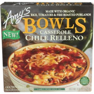 Amy’s Schüssel Chili Relleno Auflauf, 9 Unzen Packung mit 12