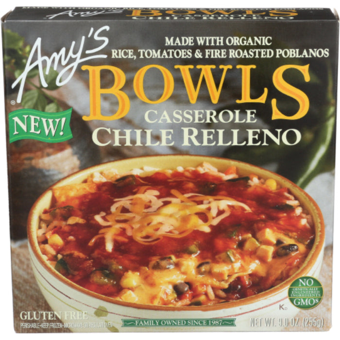Amy's Schüssel Chili Relleno Casserole, 9 Unzen – Packung mit 12