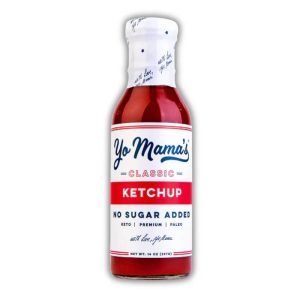 Yo Mama's Foods klassisch Ketchup 14oz – zuckerfreie, natürliche Zutaten