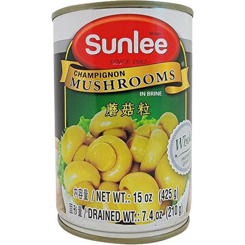 Sunlee Brand – Champignons in Brine – 15 OZ