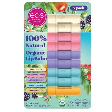 EOS Bio Lippenbalsam, 9 Stäbchen