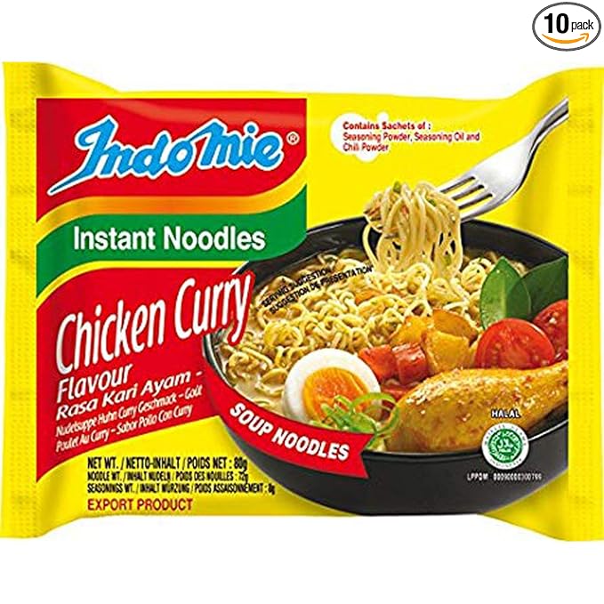 Indomie Chicken Curry Nudeln mit sofortiger Wirkung