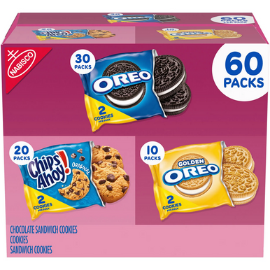 Nabisco süß Treats Sortiment Packung, OREO & CHIPS AHOY! Kekse, 60 Stück