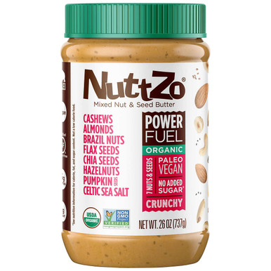 NuttZo Bio Power Fuel Gemischte Nuss- und Samenbutter, knusprig, 26 oz