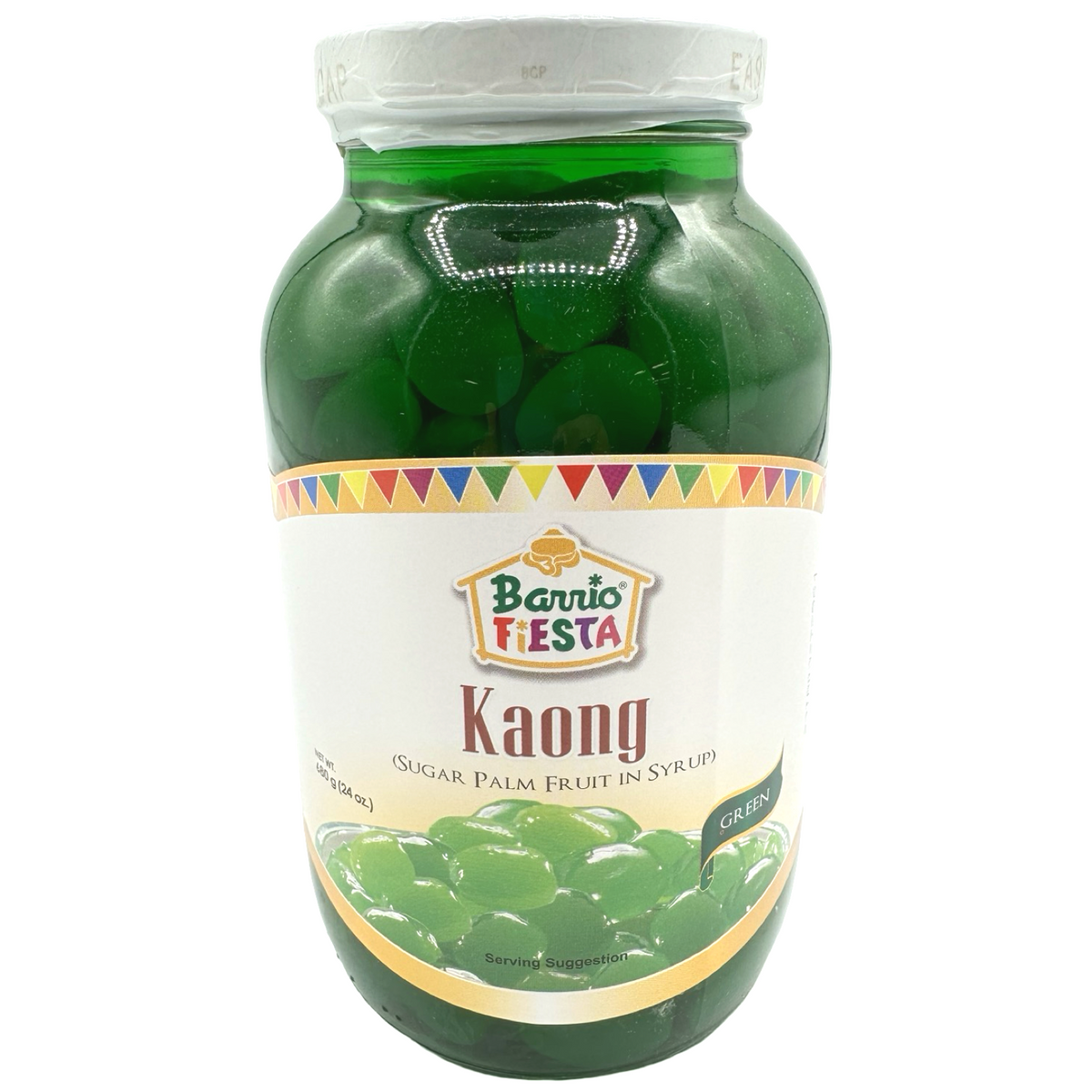 Barrio Fiesta Zuckerpalmenfrucht in Sirup – Kaong – Grün – 24 OZ