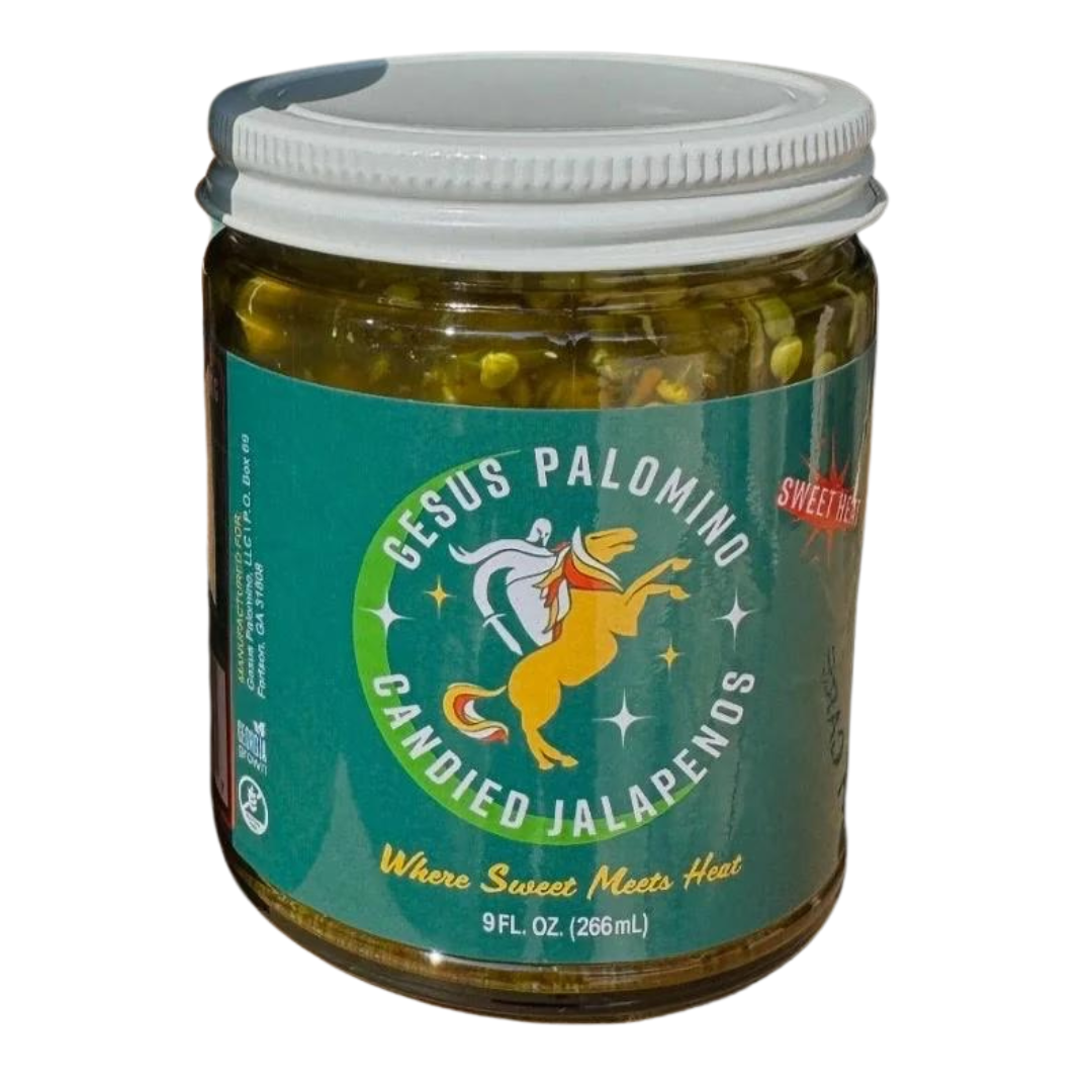 Gesus Palomino Kandierte Jalapeños Gläser – 12 Gläser x 8 oz Etui
