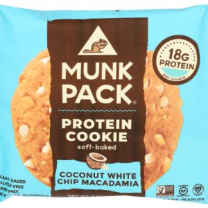 Munk Pack Keks-Protein Kokosweiße Schokolade 2,96 Unzen – Packung mit 6